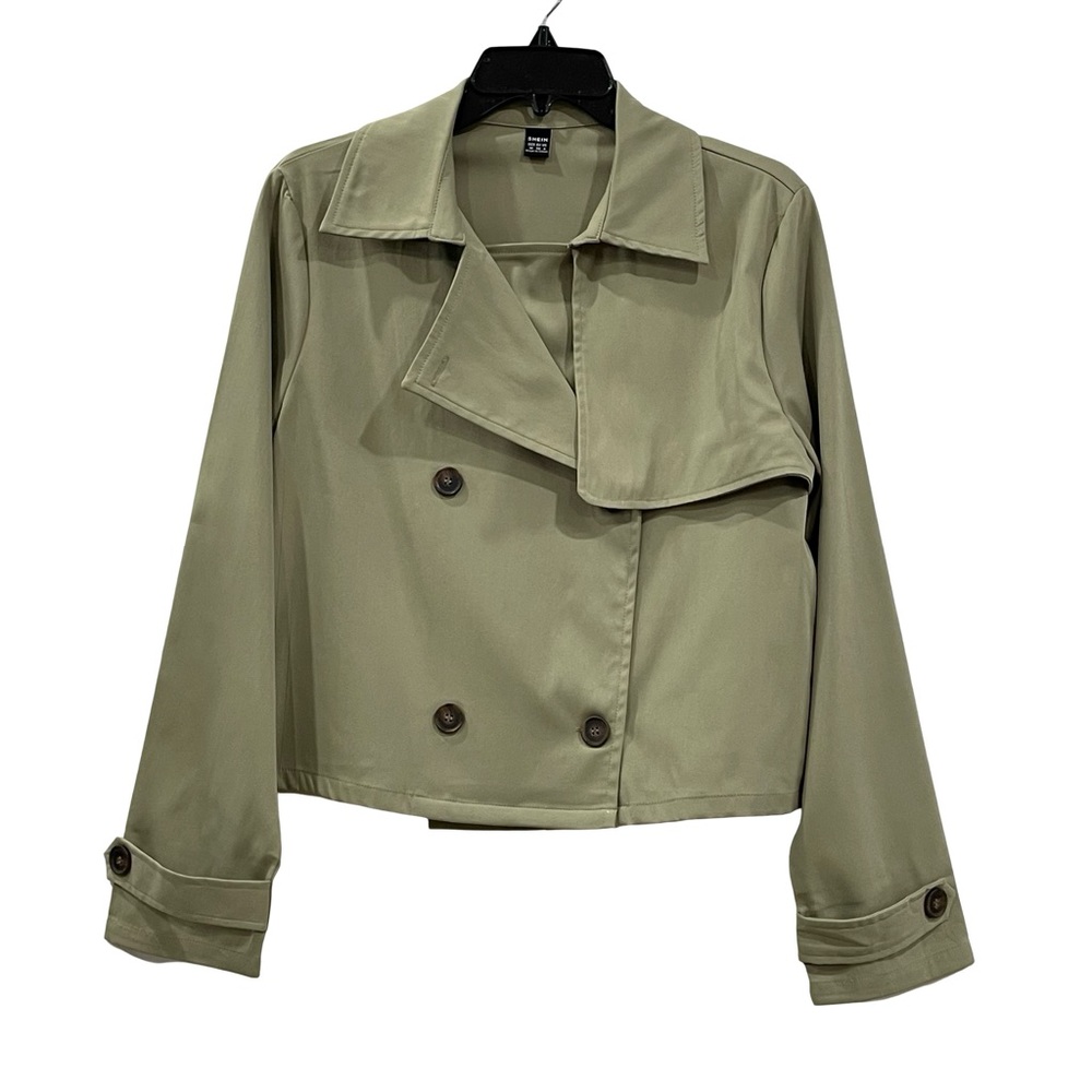 Shein, Sage Green Trench, Size 6